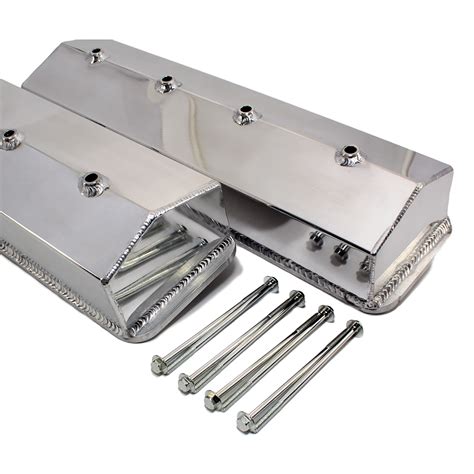 sheet metal valve covers sbc|fabricated center bolt valve covers.